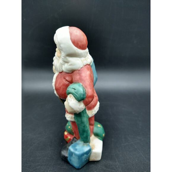Vintage Midwest Imports Santa Figurine Hand-Painted Ceramic 4.5" Christmas Decor - Picture 3 of 5